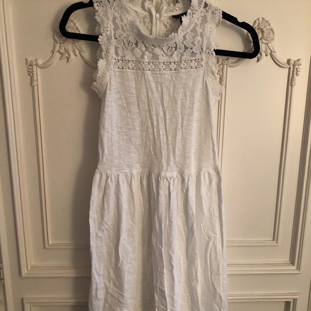 Topshop High Neck Crochet Lace Sundress